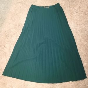 Womens Shein green maxi skirt